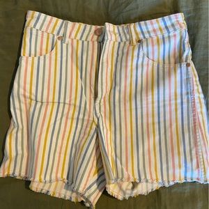 Wrangler a line pastel rainbow shorts